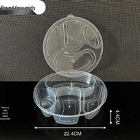 Qunjing Disposable Divided Meal Prep Containers sutirštinta spalva