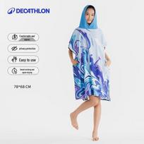 Decathlon Vaikų Pončo Paplūdimio Rankšluostis su Gobtuvu