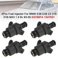 4 vnt. Kuro purkštukai BMW E36 E46 Z3 316 318i M43 1.9 8v 93-05 D3768FA 1247931