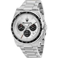 Maserati Velocità Chrono Silver Stainless Steel Men's Quartz Chronograph with Date R8873652006 sidabras