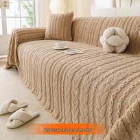 Luxurious Autumn/Winter 2026 Cream Style Plush Sofa Blanket - Non-Slip, Full Coverage 30*50 cm Waist Pillow Cover (Excludes Insert) ruda