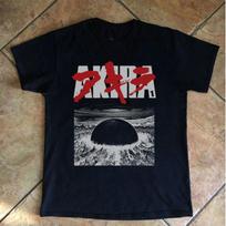 Streetwear Vintažiniai Marškinėliai Akira 1989 Anime Filmas Japonija Juodi Vyriški Oversized Trumpomis Rankovėmis Medvilniniai Didelio Dydžio Harajuku Laisvalaikio Unisex S ruda