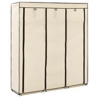 Drabužių spinta su skyr ir stryp krem sp 150x45x175cm aud