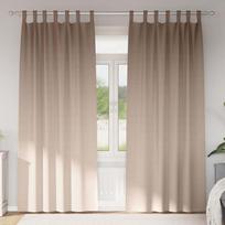 Užuolaidos su žiedais blokuojančios šviesą 2 pcs Taupe