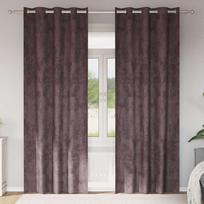 Aksominio tipo užuolaidos 2 pcs Ruda 245 x 140 cm Aksomas