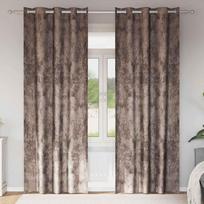 Aksominio tipo užuolaidos 2 pcs Kapučino 245 x 140 cm Aksomas