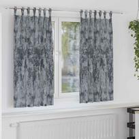 Aksominio tipo užuolaidos 2 pcs Sidabrinė Pilka 175 x 140 cm