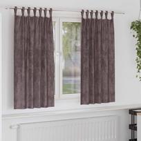 Aksominio tipo užuolaidos 2 pcs Ruda 175 x 140 cm Aksomas
