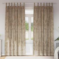 Aksominio tipo užuolaidos 2 pcs šampano 245 x 140 cm Aksomas
