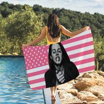 Singer L-Lana Del R-Rey flag Towel Quick Drying Beach Towels Are Suitable For Swimming Pools Camping Yoga And The Gym W30*H60(CM)