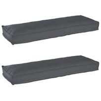 Pallet pagalvių rinkinys 2 pcs Antracitas 120 x 40 x 8 cm