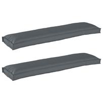 Pallet pagalvių rinkinys 2 pcs Antracitas 150 x 40 x 8 cm