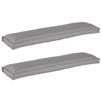 Pallet pagalvių rinkinys 2 pcs Pilka 150 x 40 x 8 cm
