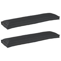 Pallet pagalvių rinkinys 2 pcs Juoda 150 x 40 x 8 cm