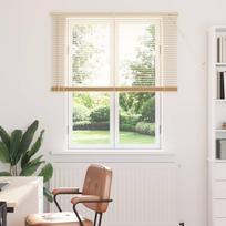 Venecijos žaliuzės Šviesiai ruda su raštu 150 x 110 cm PVC