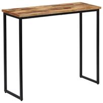 Konsolinis stalas perdirbt tikmedžio med masyvas 90x30x76cm