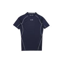 Under Armour HeatGear Armour Short Sleeve Compression Shirt Men Midnight Navy 1257468-410 L gray