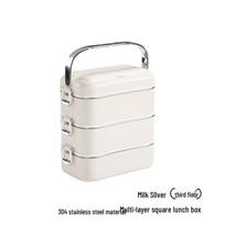 304 Stainless Steel 3-Layer Lunch Box with Cutlery 3 layers
