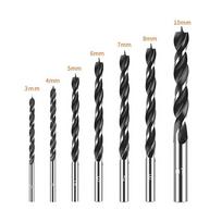 7Pcs/Set Wood Drill Bit Set 3MM-10MM Drill Bits Kit For Woodworking Wood Tools Spiral Drill Bit High Carbon Steel Round Shank&Ship Within 24 Hours