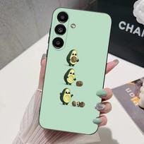 Cute Avocado Cartoon Phone Case For Samsung S24,S21,S22,S23,S30,Ultra,S20,Plus,Fe,Lite,Note,10,9,5G Black Soft Cover Samsung S21 s305G