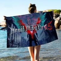 D-Devil May Cry Bath Towel Microfiber Soft Water Absorbing Breathable For Girl Kids Decorative Cartoon Beach Towel W30*H60(CM)