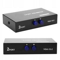 2 W 1 Wyjście Przełącznik Vga Splitter