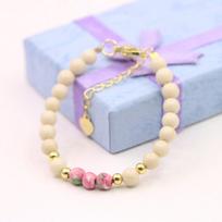 Charm Lovely Natural Stone Crystal Bracelet Baby Baptism Lobster Clasp Parts Yoga Christmas Wedding Girls Gift Jewelry Fashion 11cm-4.5inch