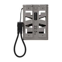 22,5W Greito įkrovimo Power Bank dėklas 2*21700 Nuimami įkrovikliai Dėklas „Pasidaryk pats“ rinkinys Dvigubo režimo mažos srovės akumuliatoriaus įkroviklio dėžutė pilka