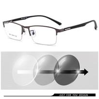 Photochromic Sunglasses Chameleon Lens Myopia Blue Light Blocking Men's Computer Glasses Game for Sight -0.50 -0.75 -175 -2.5-6 0
