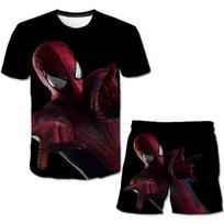 Boys Marvel Tshirt Set Summer Spider-Man S