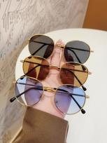 3Pcs Classic Round Frame Style Glasses, Replica of Nostalgic Style, Versatile Street Photography Party Beach Elegant Set Glasses