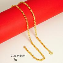 Auksinio smėlio karoliai moterims, ilgalaikis spalvos atsparumas, aukštos klasės nišiniai raktikaulio grandinėlės aksesuarai, aukso imitacijos grandinėlė red