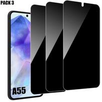 Anti-spy Tempered Glass - Booling - for Samsung Galaxy A55 5G - 3 Protectors - Scratch-resistant - 9H juoda
