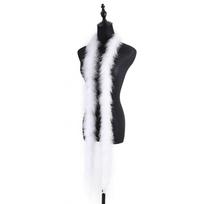 2M Soft Fluffy Turkey Marabou Feathers Boa 20Gram Colorful Feather Scarf For Party Clothing Dress Decoration Accessory Wholesal 18-20 Gram balta