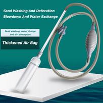 Handheld Aquarium Gravel Cleaner with Filter Nozzle Vacuum Siphon Pump Removable Water Changer Air Pump Cleaning Accessories China Mainland