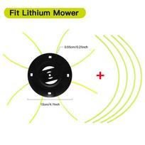 New 4 Lines Grass Trimmer Head Iron Plate Removal Steel Lawn Mower Head Portable Replacement Strimmer Grass Head