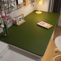 Simple Protection Eye Student Desk Mat Oil-proof Solid Color Coffee Table Mat Non-slip Leather Computer Desk Mat 40x60cm tamsiai žalia spalva