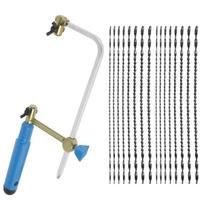 Coping Saw Heavy Duty Metal Hand Saw Fast Cutting Non-slip Hacksaw with Replace SawBlade Tool Kit for Wood Plastic Metal Cutting