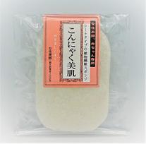 Konjac facial cleansing sheet balta