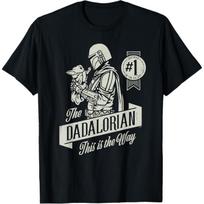 Star Wars The Mandalorian and Grogu Dadalorian Father’s Day T-Shirt S įvairiaspalvis
