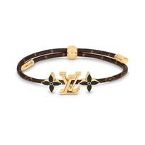 Louis Vuitton Logo Letter Pattern Decorated Canvas Bracelet Unisex bracelet Brown M1019Z Default Packaging