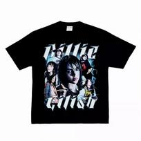 Billie Eilish MultiPortrait Graphic TShirt 100 Cotton Edgy Pop Merch Unisex Oversized Streetwear Summer Casual Tees S