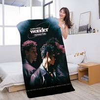 S-Shawn Mendes Popular Singer Microfiber Blanket Quick Drying Beach Towels Oversized Printing Super Absorbent Pool Towel W30*H60(CM) black