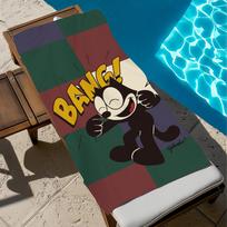 F-felix the cute C-cat Towel Beach Quick Dry Soft Pool Towels Gift for Travel Gym Shower Camping sports W30*H60(CM)