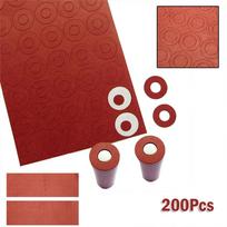 200pcs 18650 Battery Insulator Insulation Ring Adhesive Cardboard Paper Lithium Battery Insulation Gasket Ship Within 24 Hours