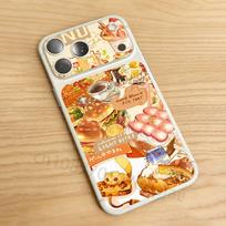 Delicious Food Series For iPhone 17 pro Max/17 pro Full Cover Decal Skin Wrap Colorful Rear Protective Sticker Film iPhone17pro