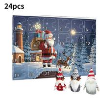 Adorable Christmas Gnome Countdown Advent Calendar Blind Box Toy Set For Dwarf