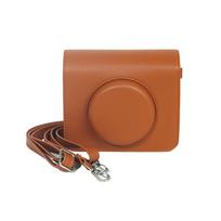 PU Leather Instant Camera Case Shockproof Anti Scratch Storage Bag Solid Color Portable for Kodak Mini Shot 3 Retro C300R ruda