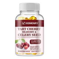 TART CHERRY BILBERRY & CELERY SEED -Powerful Antioxidant -Capsules 120 Capsules 120