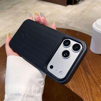 iPhone 17 Pro Max Metal Stripes Case with Large Holes - Premium Feel, Drop-proof, Protective Cover 16 Pro juoda